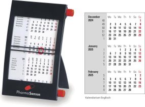 Tischkalender Der Klassiker, 1-sprachig englisch ohne Feiertage als Werbeartikel