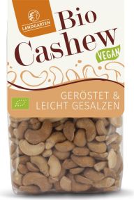 Landgarten Bio Cashews geröstet gesalzen 160g als Werbeartikel