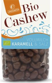 Landgarten Bio Cashews geröstet Vollmilch-Karamell 170g als Werbeartikel