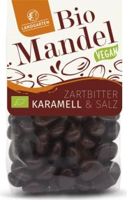 Landgarten Bio Mandeln geröstet Karamell 170g als Werbeartikel