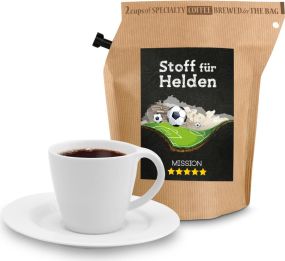 Präsentartikel: WM-Kaffee Stoff für Helden als Werbeartikel