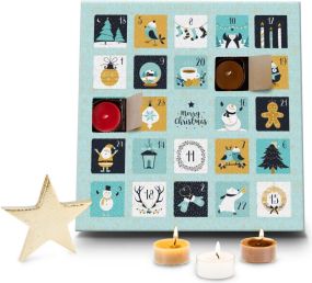 Duftkerzen Adventskalender - Design nach Wahl als Werbeartikel