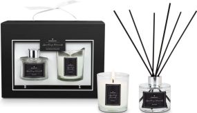 ROMOSCENT® Aroma-Set Sparkling Moments, Raumduft & Aromakerze als Werbeartikel