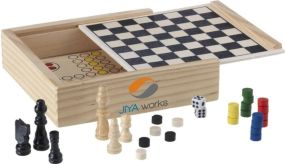 WoodGame 5-in-1 Spiel als Werbeartikel