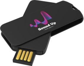 USB Stick Smart Twister Black, 4 GB Basic als Werbeartikel