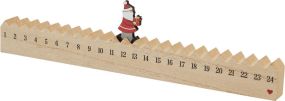 Holz-Kalender Walking Santa als Werbeartikel