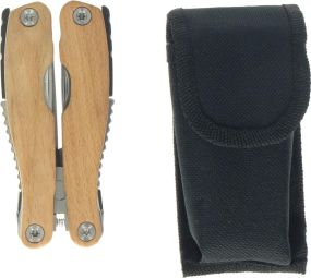 Multitool Wood, groß als Werbeartikel