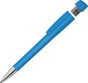 Klio Kugelschreiber mit USB-Stick Turnus softtouch Mn USB 3.0 als Werbeartikel