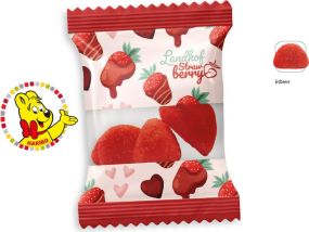 Haribo Primavera Erdbeeren Werbetüte, 3 Stück als Werbeartikel
