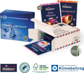 Premium-Tee von Meßmer in der Werbebox als Werbeartikel