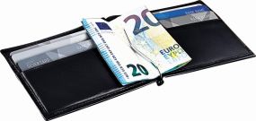 RFID Leder-Etui mit Kartenfächern als Werbeartikel