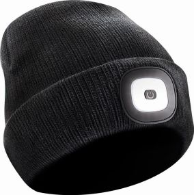 Stirnlampe Beanie Jogging Set als Werbeartikel