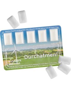 Smart Card mit zuckerfreien Kaugummi-Dragees