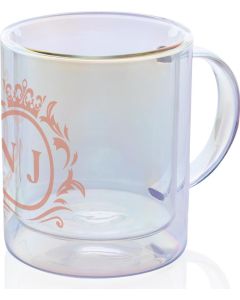 Doppelwandiger Deluxe-Becher aus galvanisiertem Glas