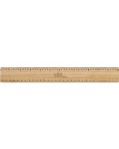 Timberson extra dickes 30cm doppelseitiges Bambuslineal