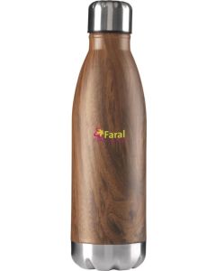 Topflask Wood 500 ml Trinkflasche