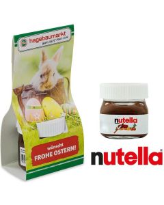 Nutella in Überreichverpackung Weihnachten - inkl. Werbedruck