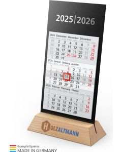 Tischkalender Desktop 3 Wood