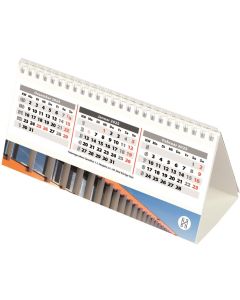 Tischkalender mit Ring Wire Table, inkl. Druck