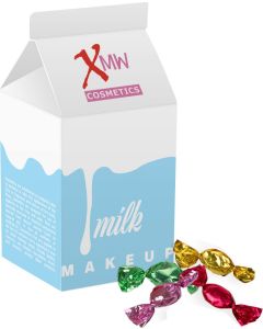 Milchverpackung mit Metallic Sweets