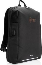 Swiss Peak AWARE™ RFID und USB A-Laptop-Rucksack als Werbeartikel