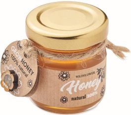 Wildblumenhonig 50 g Glas als Werbeartikel