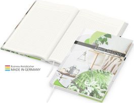 Notizbuch Note-Book green+blue als Werbeartikel