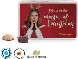 Geschenkdose Haeberlein-Metzger Lebkuchen-Mischung - inkl. Druck als Werbeartikel