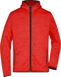 Herren Kapuzenjacke aus Strickfleece als Werbeartikel