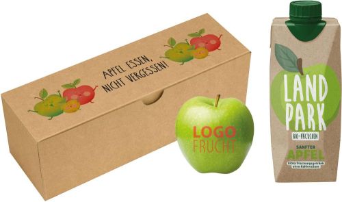 LogoFrucht Appel & Juice Box - inkl. LogoFrucht Druck als Werbeartikel