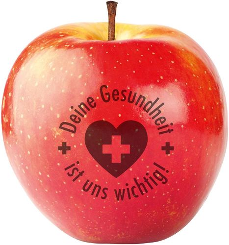 Apfel rot Deine Gesundheit als Werbeartikel