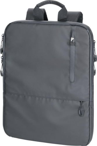 TROIKA Laptop-Rucksack Black Expandable