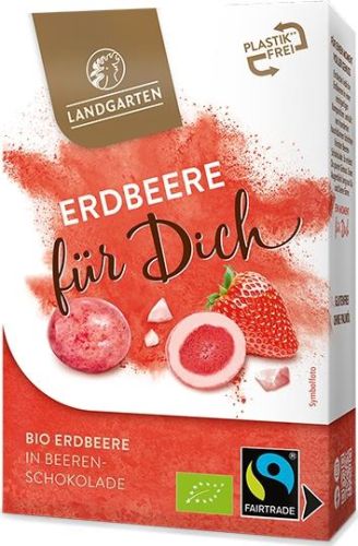 Landgarten Bio Erdbeere Für Dich 90g als Werbeartikel