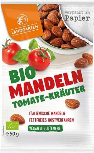 Landgarten Bio Mandeln Tomate-Kräuter 50g als Werbeartikel