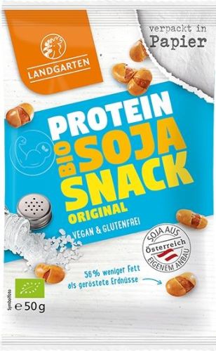 Landgarten Bio Protein Soja Snack Original 50g als Werbeartikel