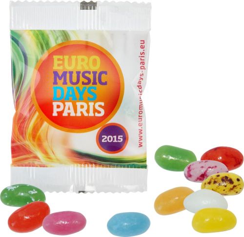 Jelly Beans in konventioneller Folie als Werbeartikel