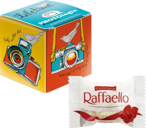 Mini Promo-Würfel mit Raffaello von
Ferrero als Werbeartikel