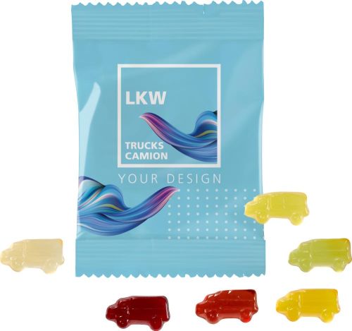 Fruchtgummi 10g Tüten - LKW als Werbeartikel