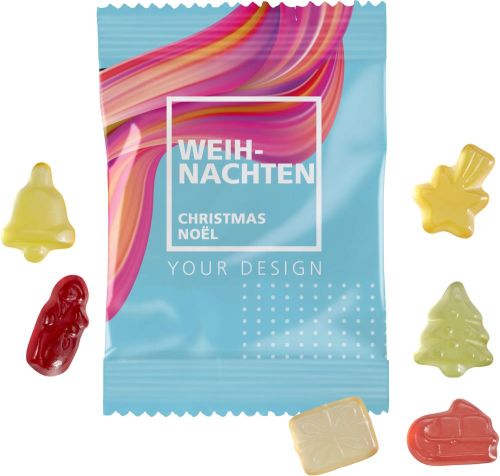 Fruchtgummi 10g Weihnachten Express als Werbeartikel