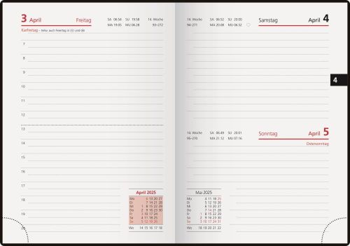 Korsch Handwerker-Taschenkalender Profi blackline als Werbeartikel