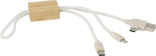 USB-Ladekabel Schlüsselanhänger Keegan als Werbeartikel