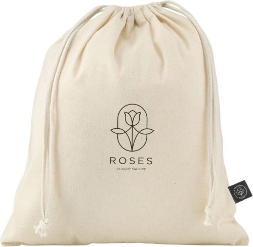 Gift Pouch Naturel GRS Recycled Cotton (150 g/m²) M als Werbeartikel