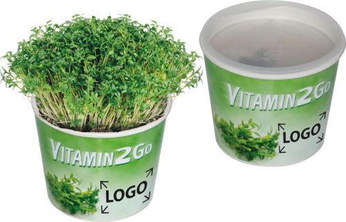 Vitamin 2Go - Kresse - inkl. 1-4 c Logo-Digitaldruck als Werbeartikel