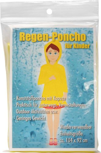 Regen-Poncho für Kinder als Werbeartikel