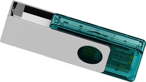 Klio USB-Stick Twista transparent Mc USB 2.0 als Werbeartikel