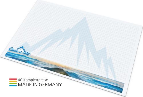 Schreibunterlage als Werbeartikel