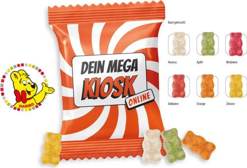 Haribo Saure Goldbären Werbetüte, 10 g - inkl. Werbedruck als Werbeartikel