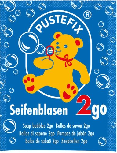 Pustefix Seifenblasen 2go Standard-Motiv als Werbeartikel