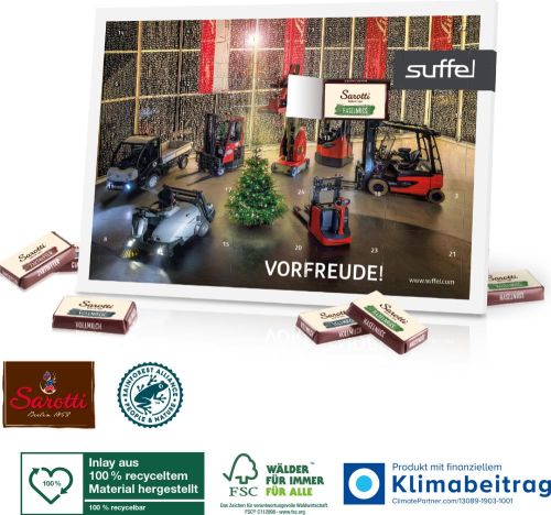 Tisch-Adventskalender Sarotti Business Exklusiv als Werbeartikel