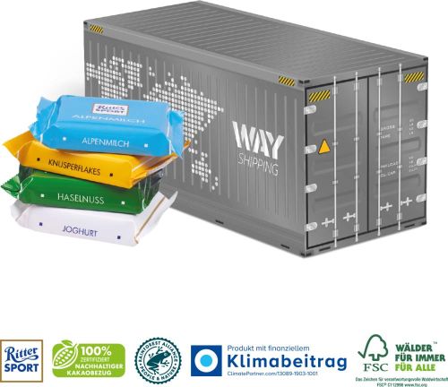 3D Präsent Container als Werbeartikel